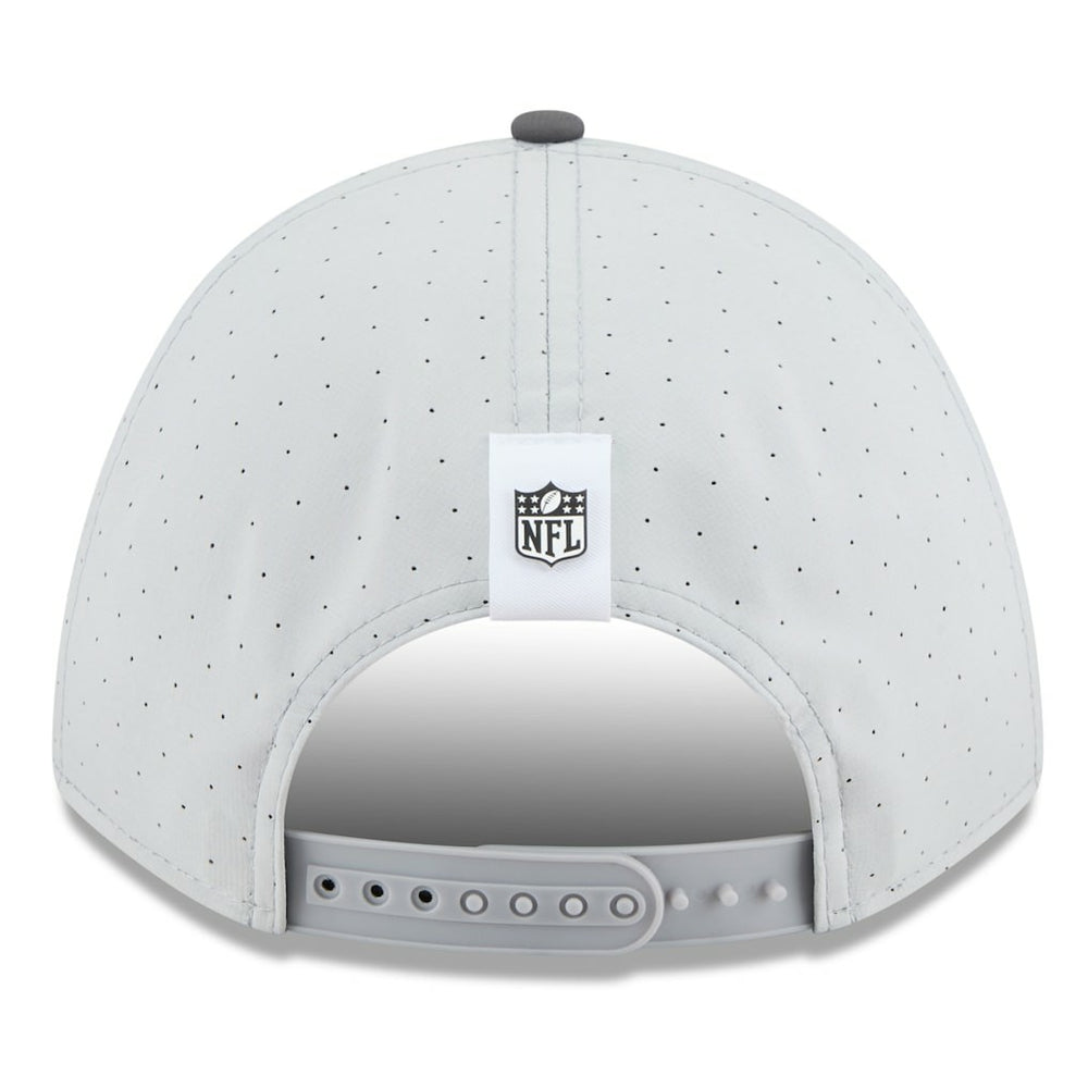 Las Vegas Raiders New Era 2025 NFL Training Camp A-Frame 9FORTY Adjustable Hat Gray/Graphite