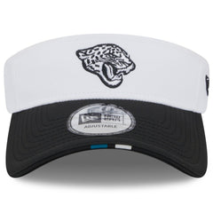 Jacksonville Jaguars New Era 2025 NFL Training Camp Adjustable Visor White/Black