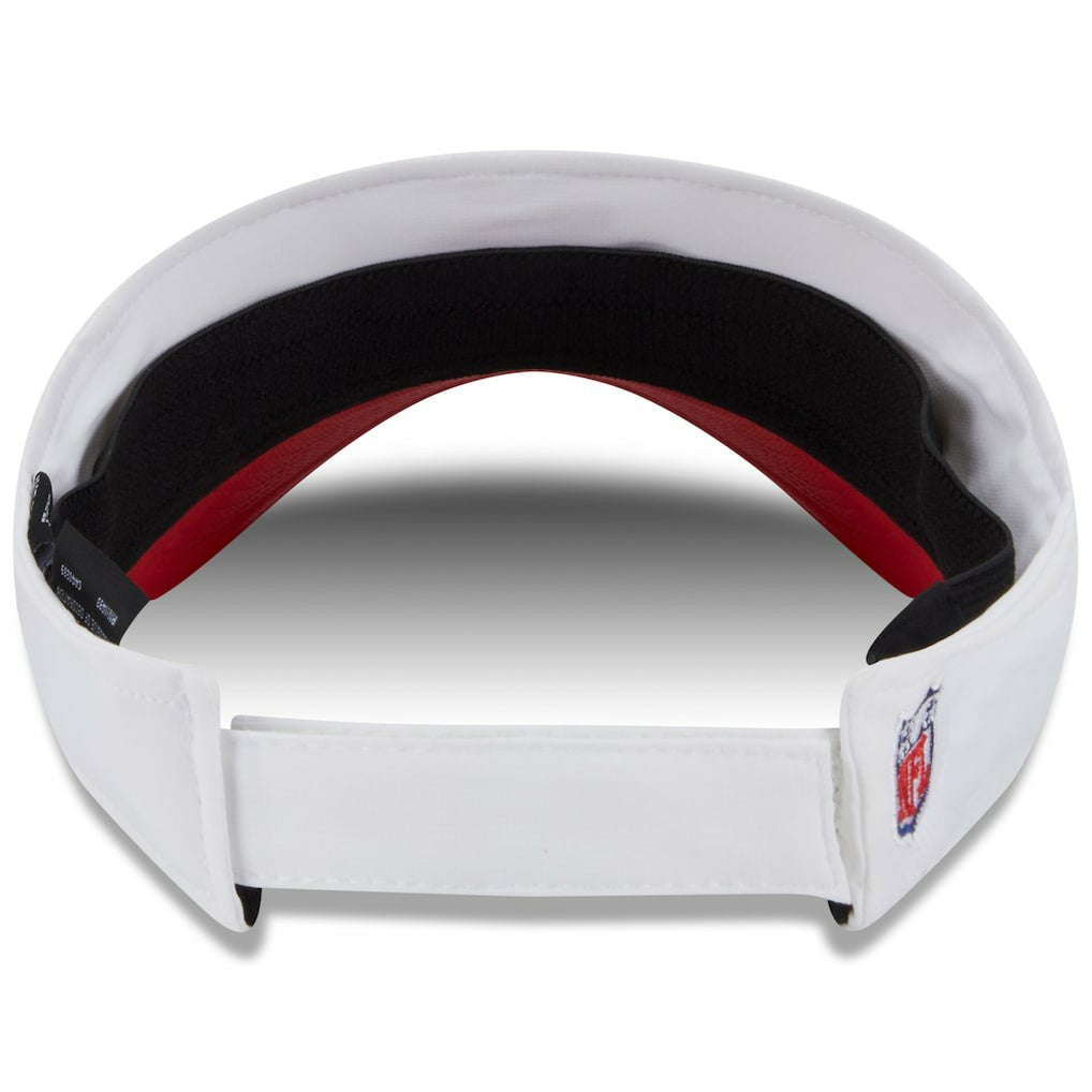 Kansas City Chiefs New Era 2025 NFL Training Camp Adjustable Visor White/Red