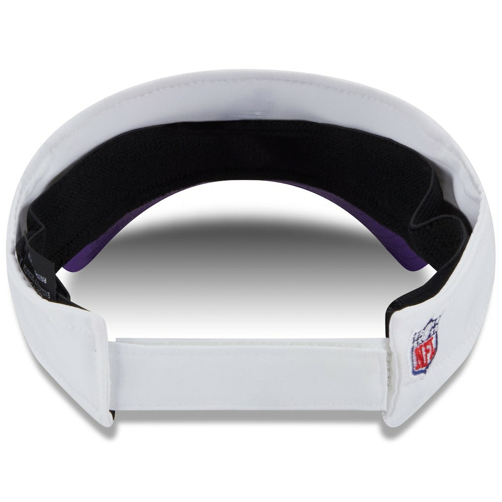 Minnesota Vikings New Era 2025 NFL Training Camp Adjustable Visor White/Purple