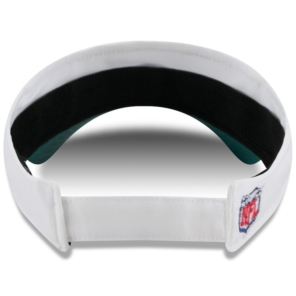 Philadelphia Eagles New Era 2025 NFL Training Camp Adjustable Visor White/Midnight Green