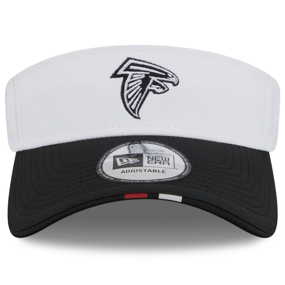 Atlanta Falcons New Era 2025 NFL Training Camp Adjustable Visor White/Black