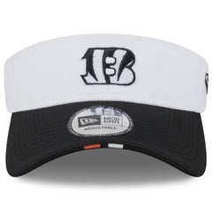 Cincinnati Bengals New Era 2025 NFL Training Camp Adjustable Visor White/Black