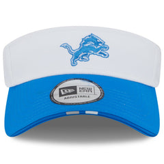 Detroit Lions New Era 2025 NFL Training Camp Adjustable Visor White/Blue