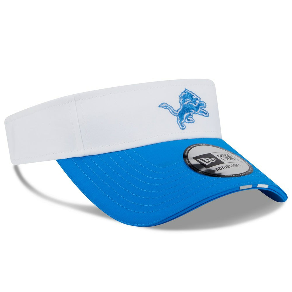 Detroit Lions New Era 2025 NFL Training Camp Adjustable Visor White/Blue