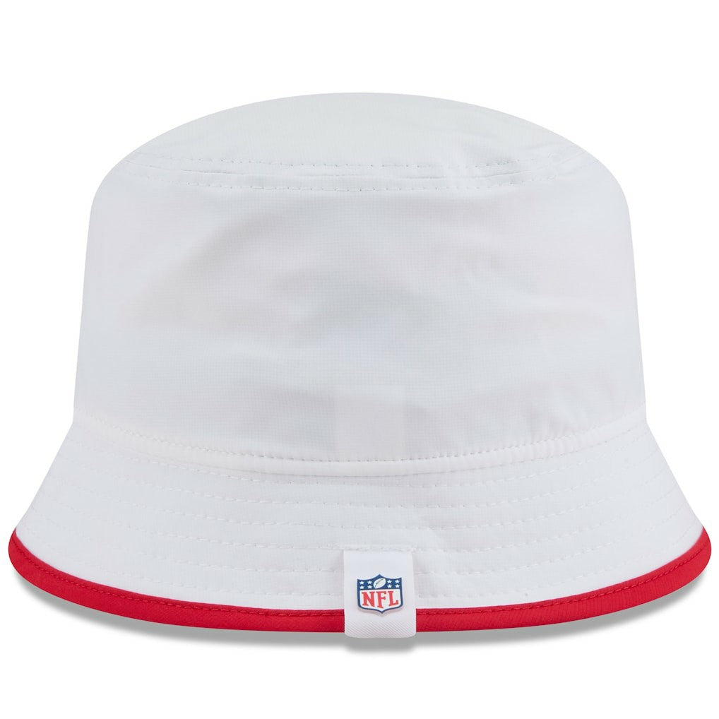 Kansas City Chiefs New Era 2025 NFL Training Camp Stretch Bucket Hat White