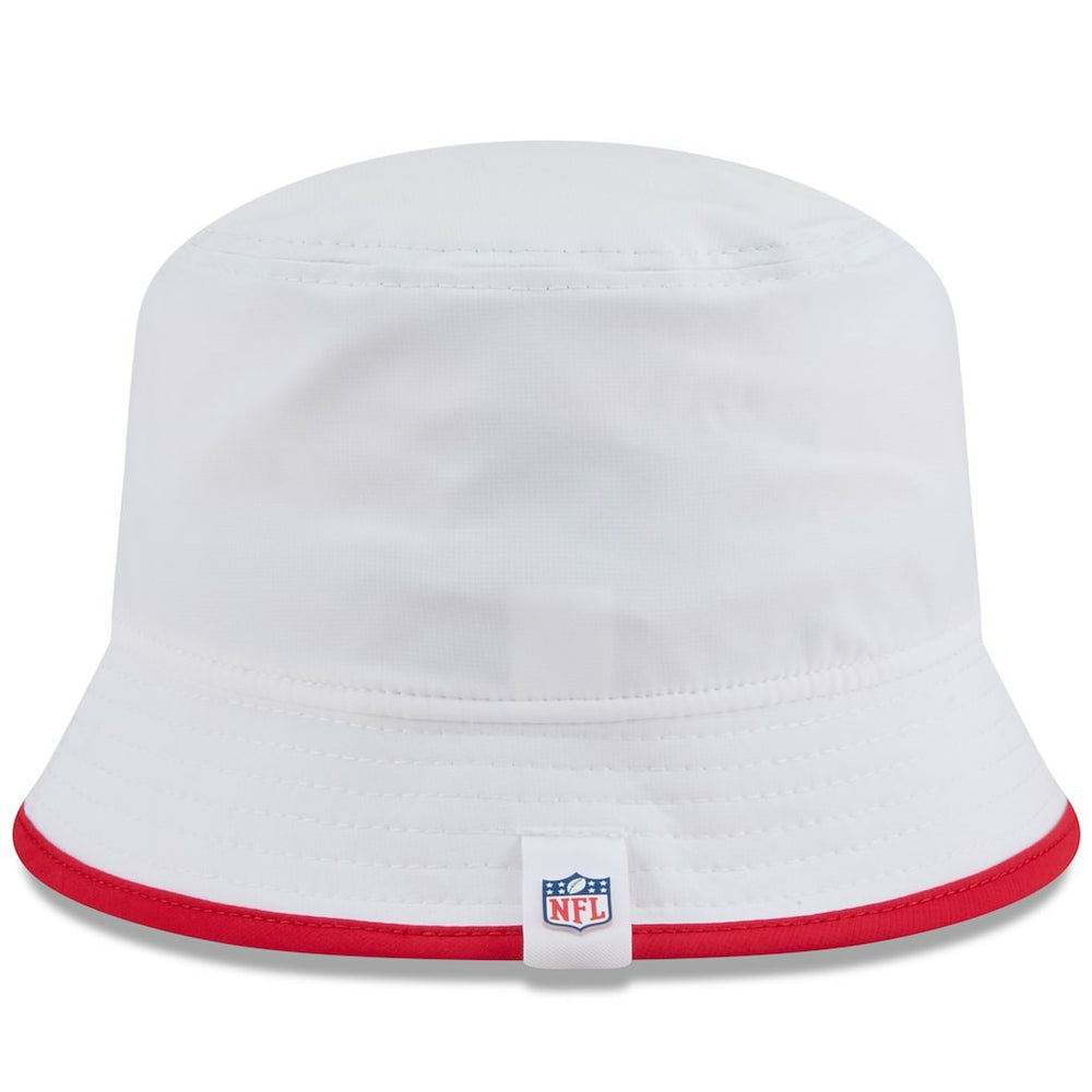 Kansas City Chiefs New Era 2025 NFL Training Camp Stretch Bucket Hat White