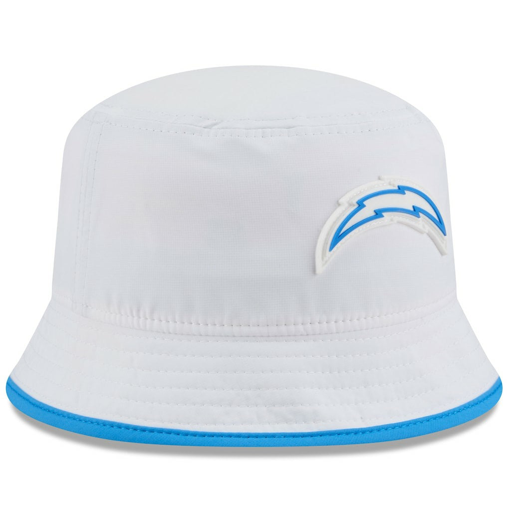 Los Angeles Chargers New Era 2025 NFL Training Camp Stretch Bucket Hat White