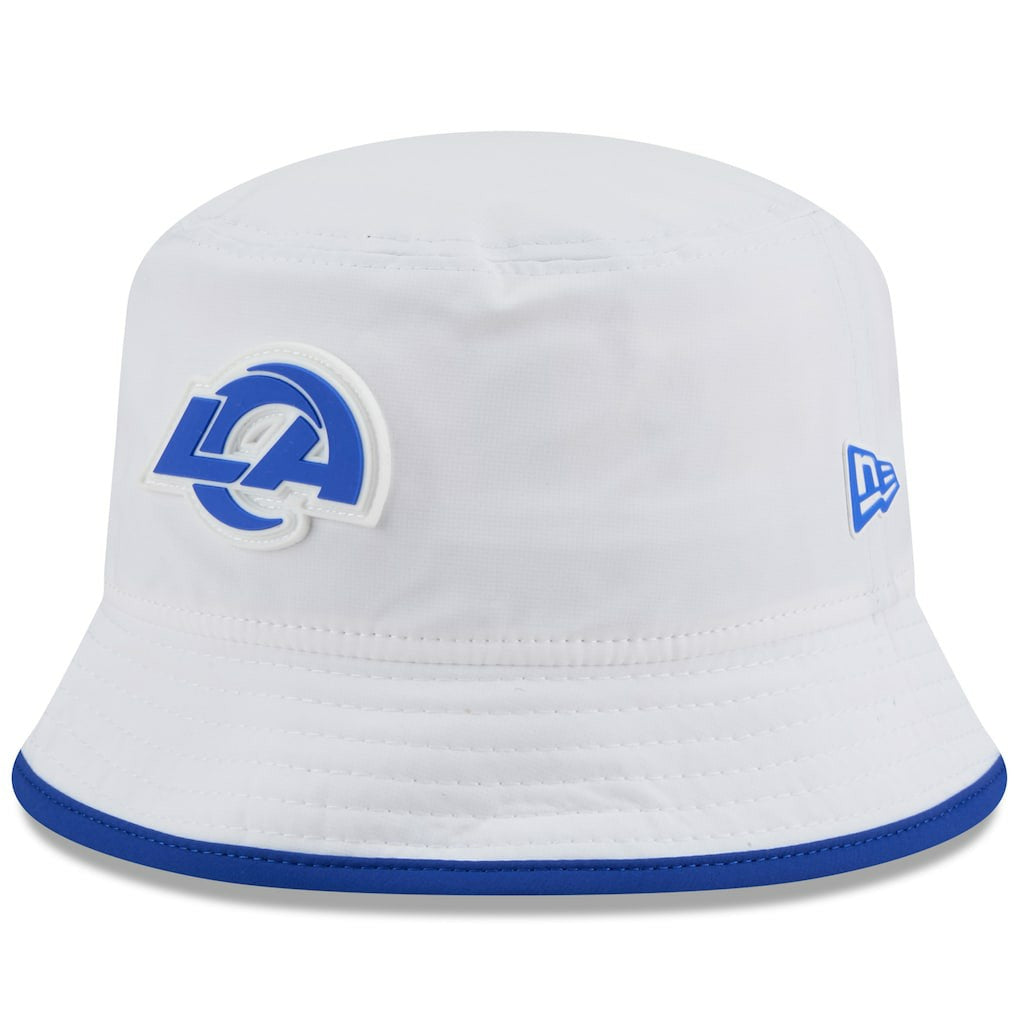 Los Angeles Rams New Era 2025 NFL Training Camp Stretch Bucket Hat White