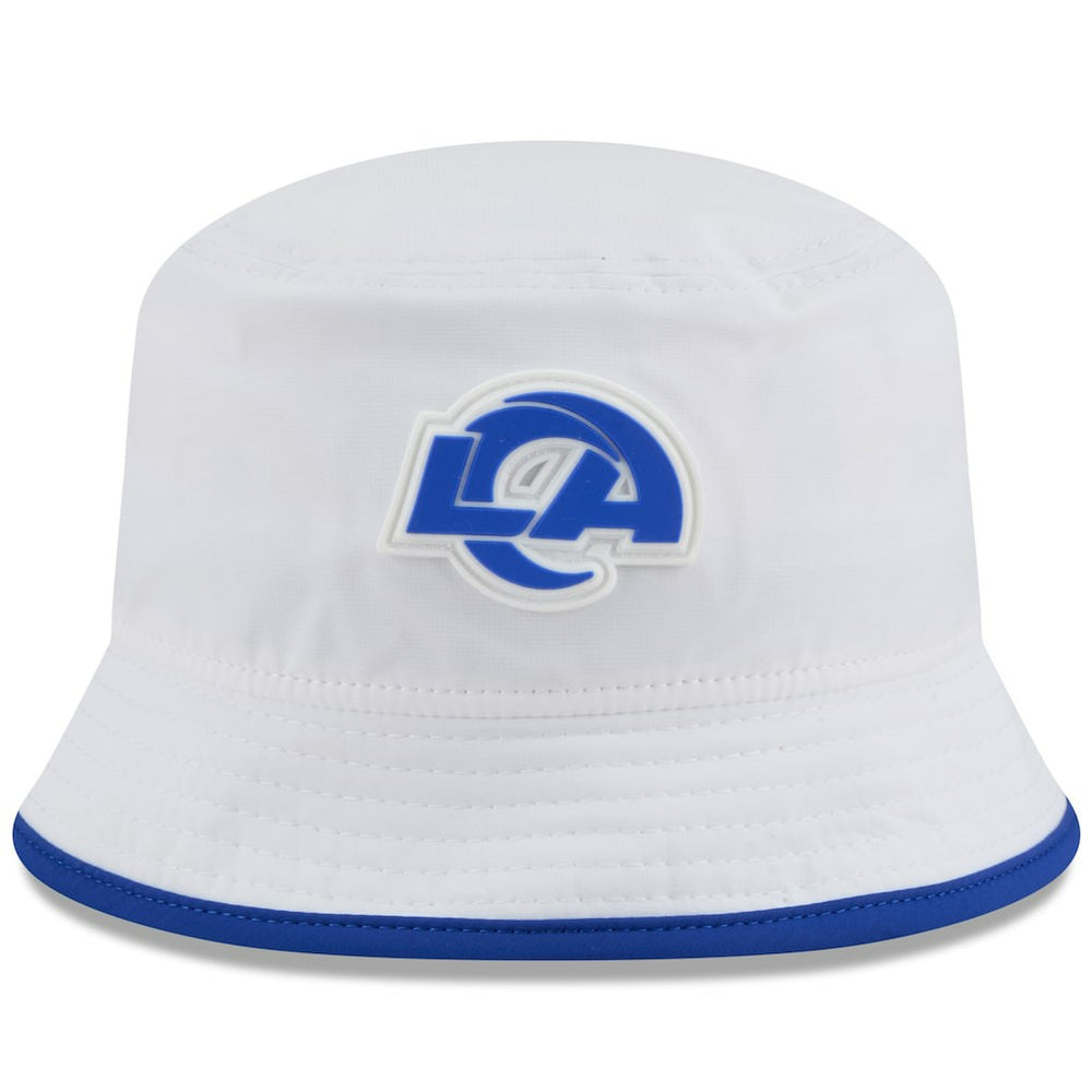 Los Angeles Rams New Era 2025 NFL Training Camp Stretch Bucket Hat White