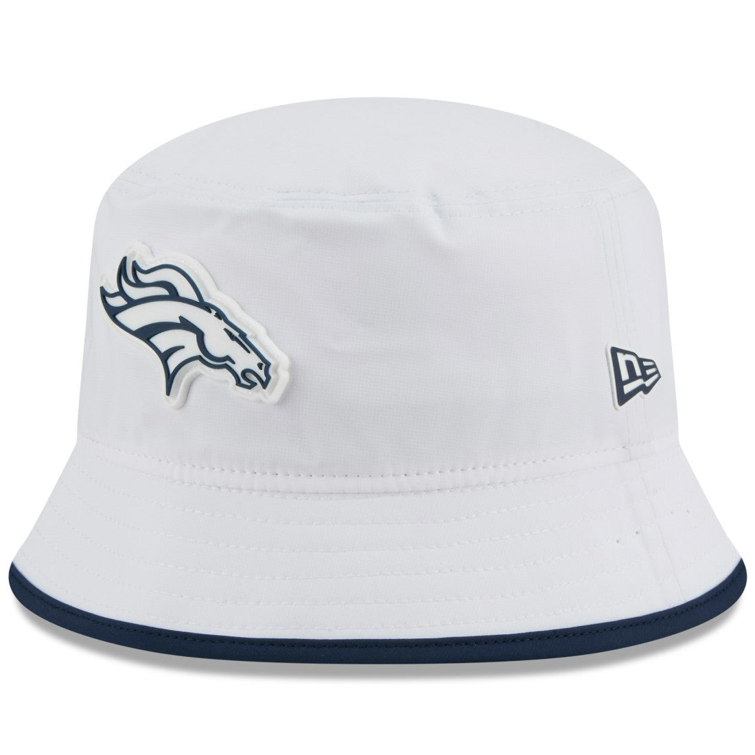 Denver Broncos New Era 2025 NFL Training Camp Stretch Bucket Hat White