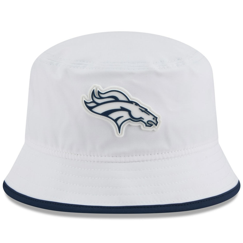 Denver Broncos New Era 2025 NFL Training Camp Stretch Bucket Hat White