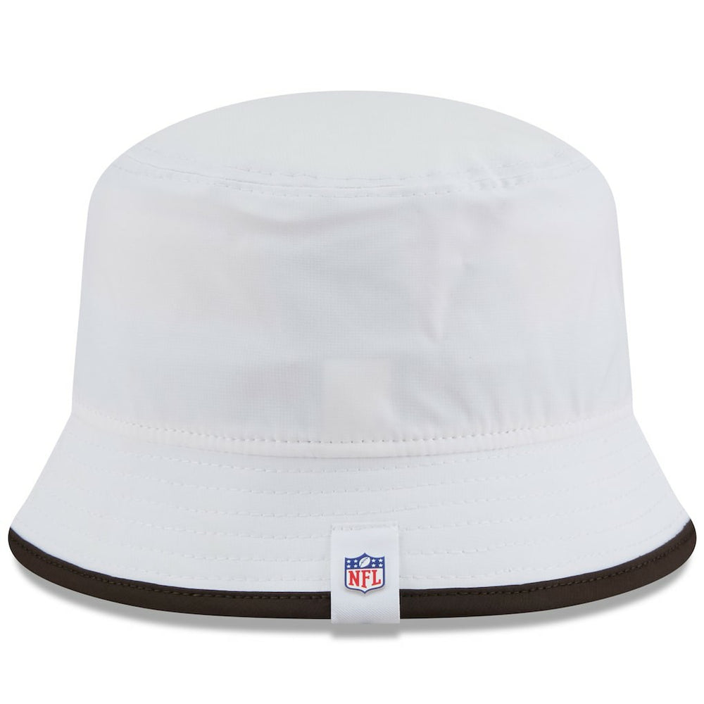Cleveland Browns New Era 2025 NFL Training Camp Stretch Bucket Hat White
