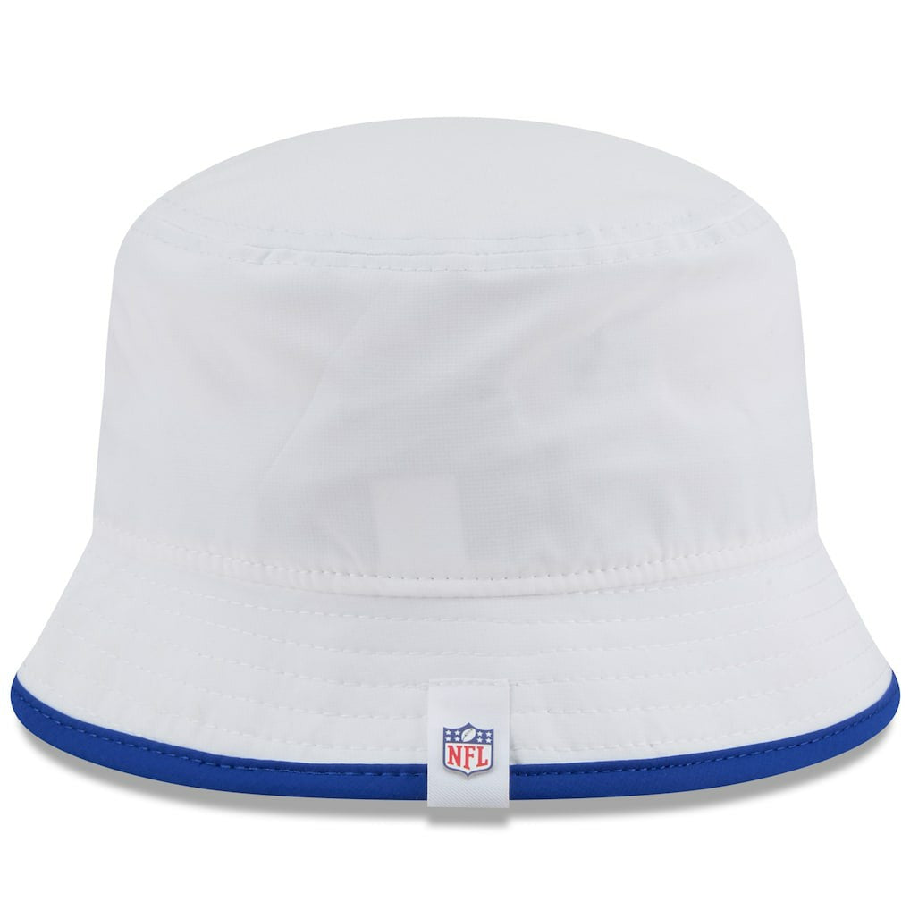 Buffalo Bills New Era 2025 NFL Training Camp Stretch Bucket Hat White