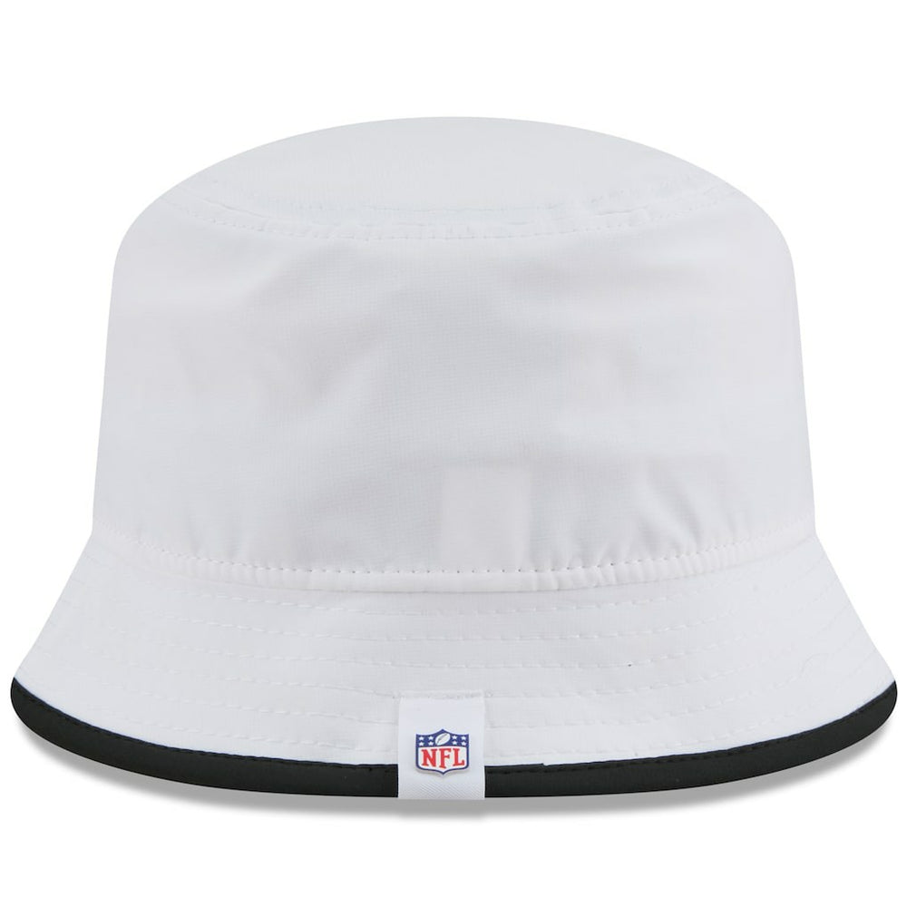 Pittsburgh Steelers New Era 2025 NFL Training Camp Stretch Bucket Hat White