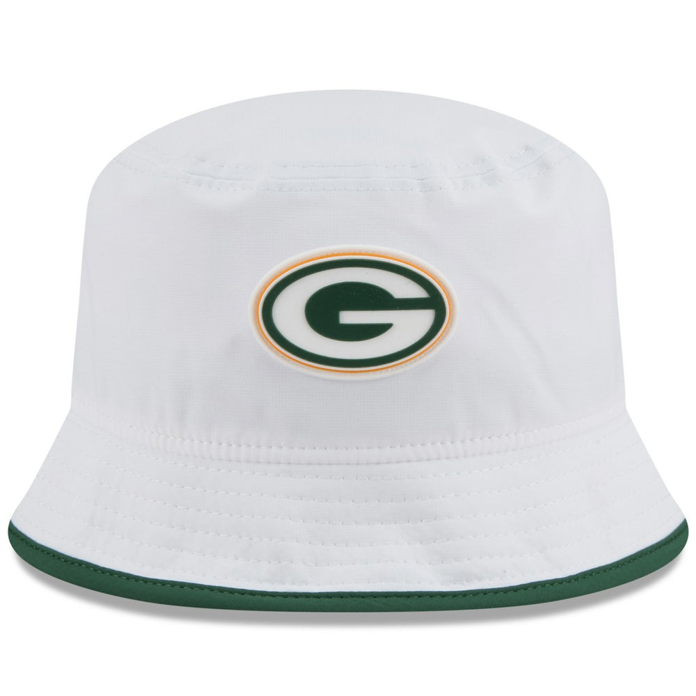Green Bay Packers New Era 2025 NFL Training Camp Stretch Bucket Hat White