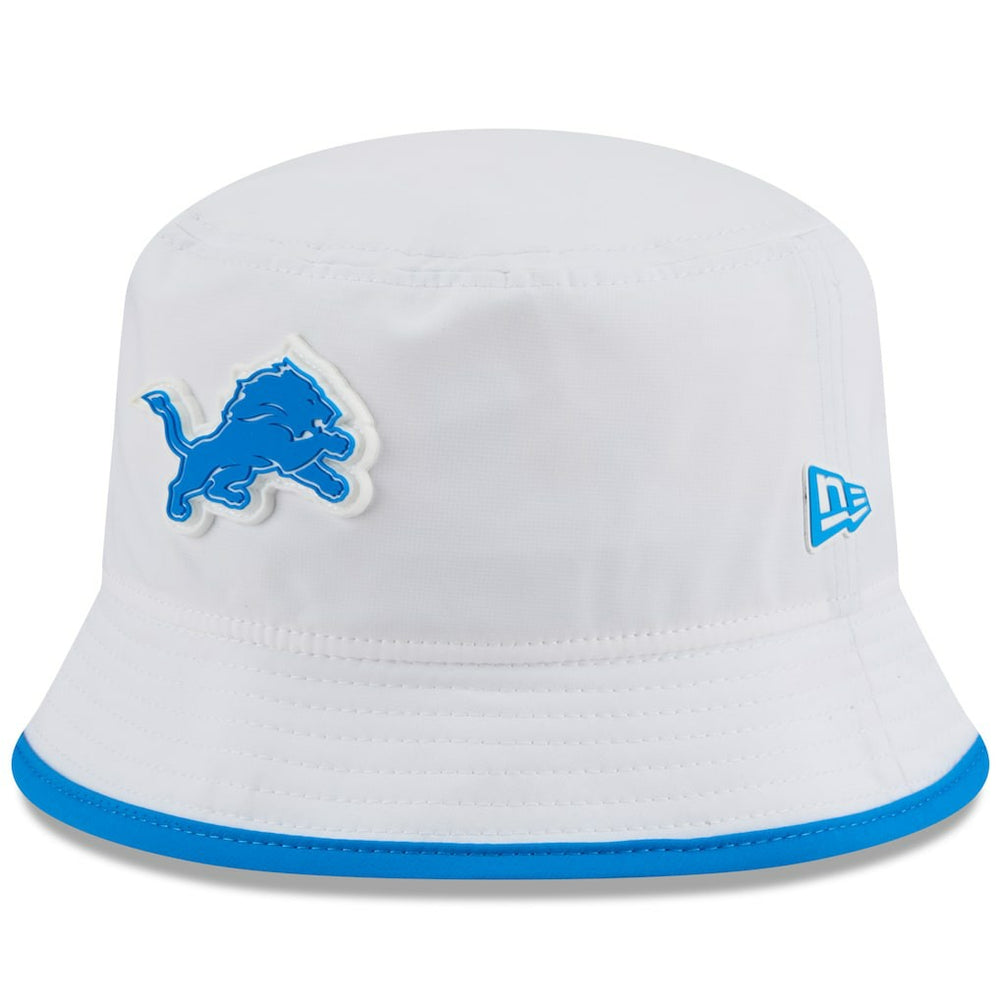 Detroit Lions New Era 2025 NFL Training Camp Stretch Bucket Hat White