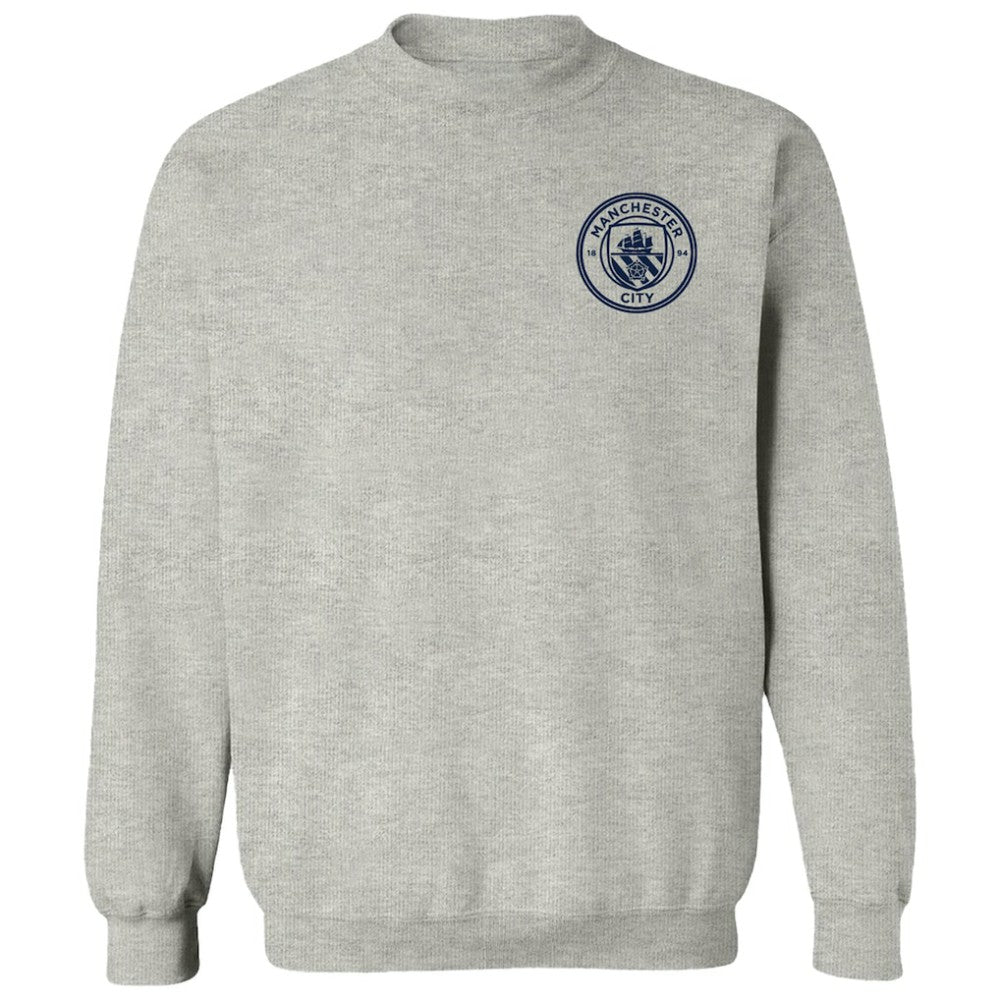 Manchester City Vive La Fete Women's Impressions Artwork Pullover Sweatshirt Gray