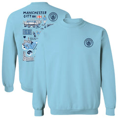 Manchester City Vive La Fete Women's Impressions Artwork Pullover Sweatshirt Sky Blue shop