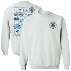 Manchester City Vive La Fete Women's Impressions Artwork Pullover Sweatshirt White shop