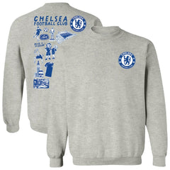 Chelsea Vive La Fete Women's Impressions Artwork Pullover Sweatshirt Gray shop