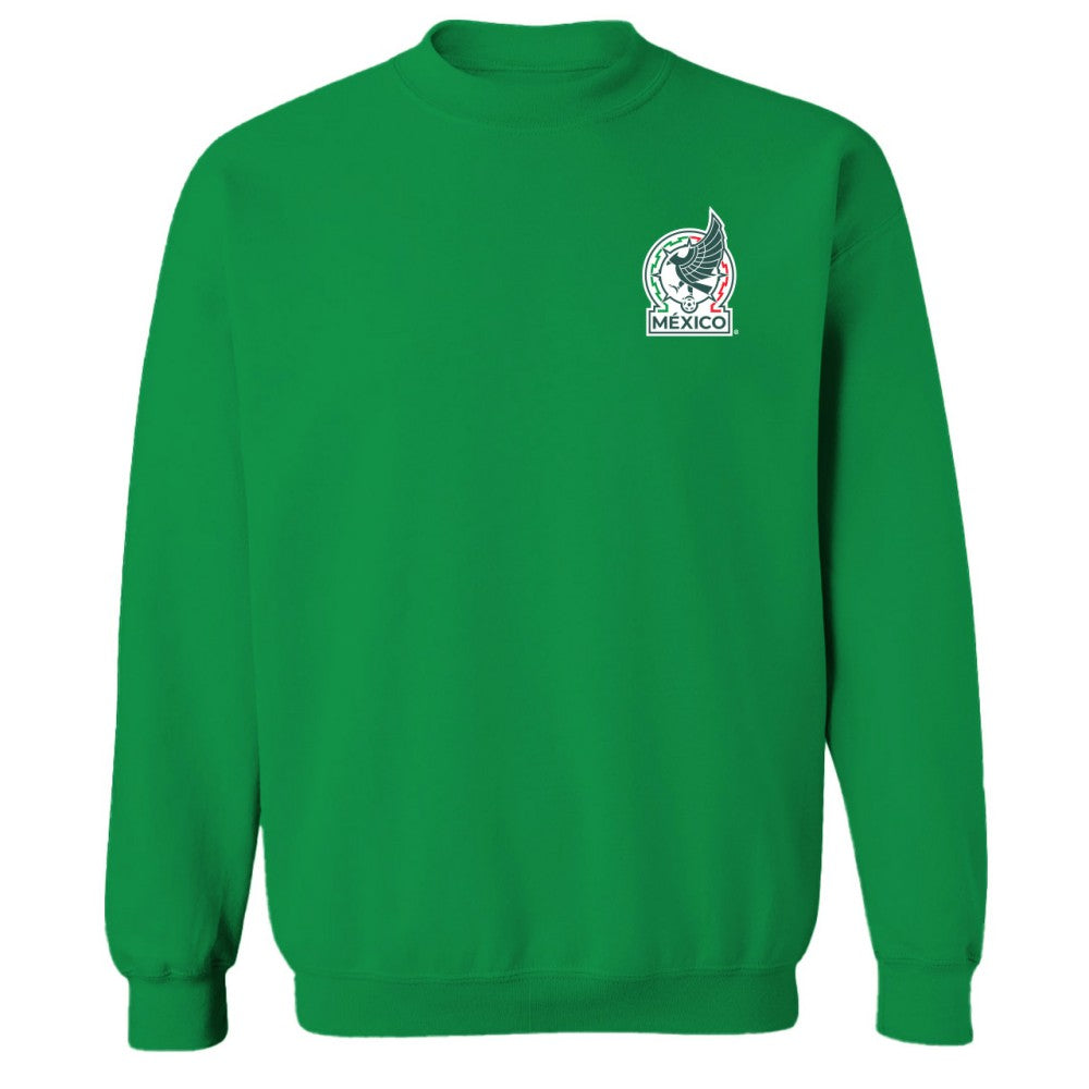 Mexico National Team Vive La Fete Women's Impressions Artwork Pullover Sweatshirt Green sale