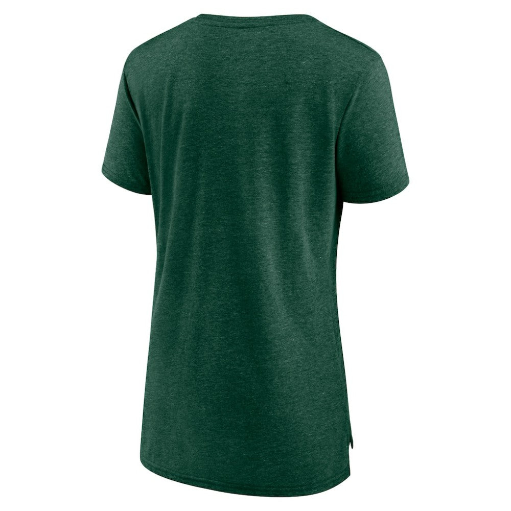 NHL Minnesota Wild Women's Shout Out Tri-Blend T-Shirt - Green