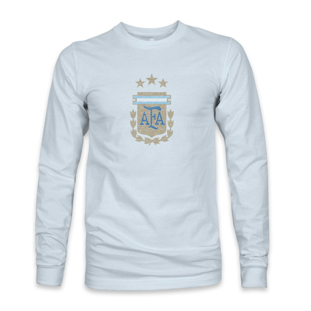 Argentina National Team 1863FC Color Badge Long Sleeve T-Shirt Light Blue