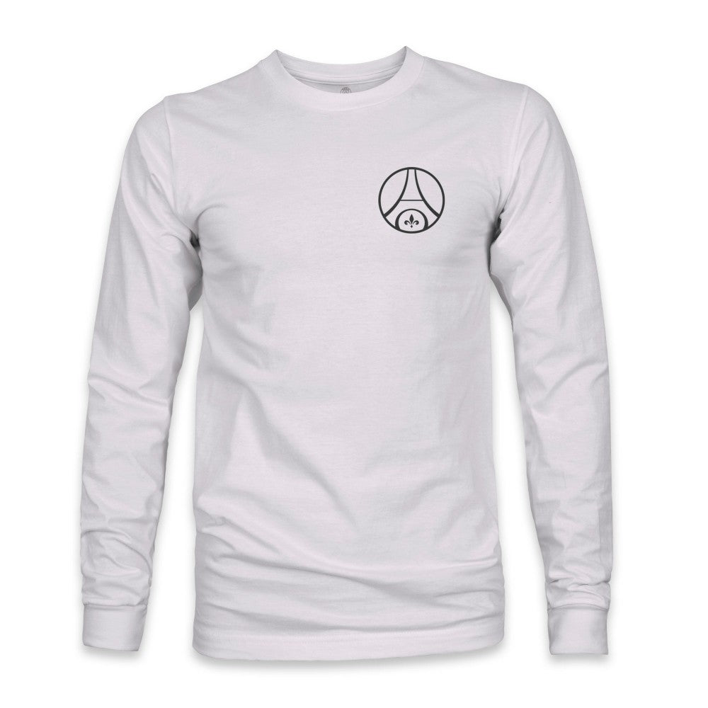 Paris Saint-Germain 1863FC Back Team Arch Long Sleeve T-Shirt Gray