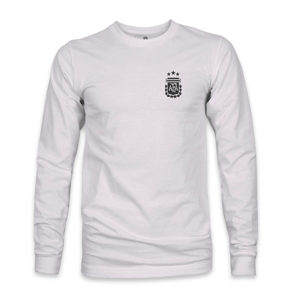Argentina National Team 1863FC Back Team Arch Long Sleeve T-Shirt Gray shop