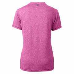 Minnesota Twins Cutter & Buck Forge Heathered Stretch Blade Top - Light Pink Tops