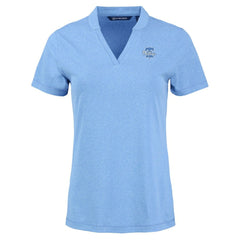 Philadelphia Phillies Cutter & Buck Forge Heathered Stretch Blade Top - Heather Powder Blue Tops