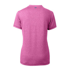 San Diego Padres Cutter & Buck Forge Heathered Stretch Blade Top - Light Pink Tops