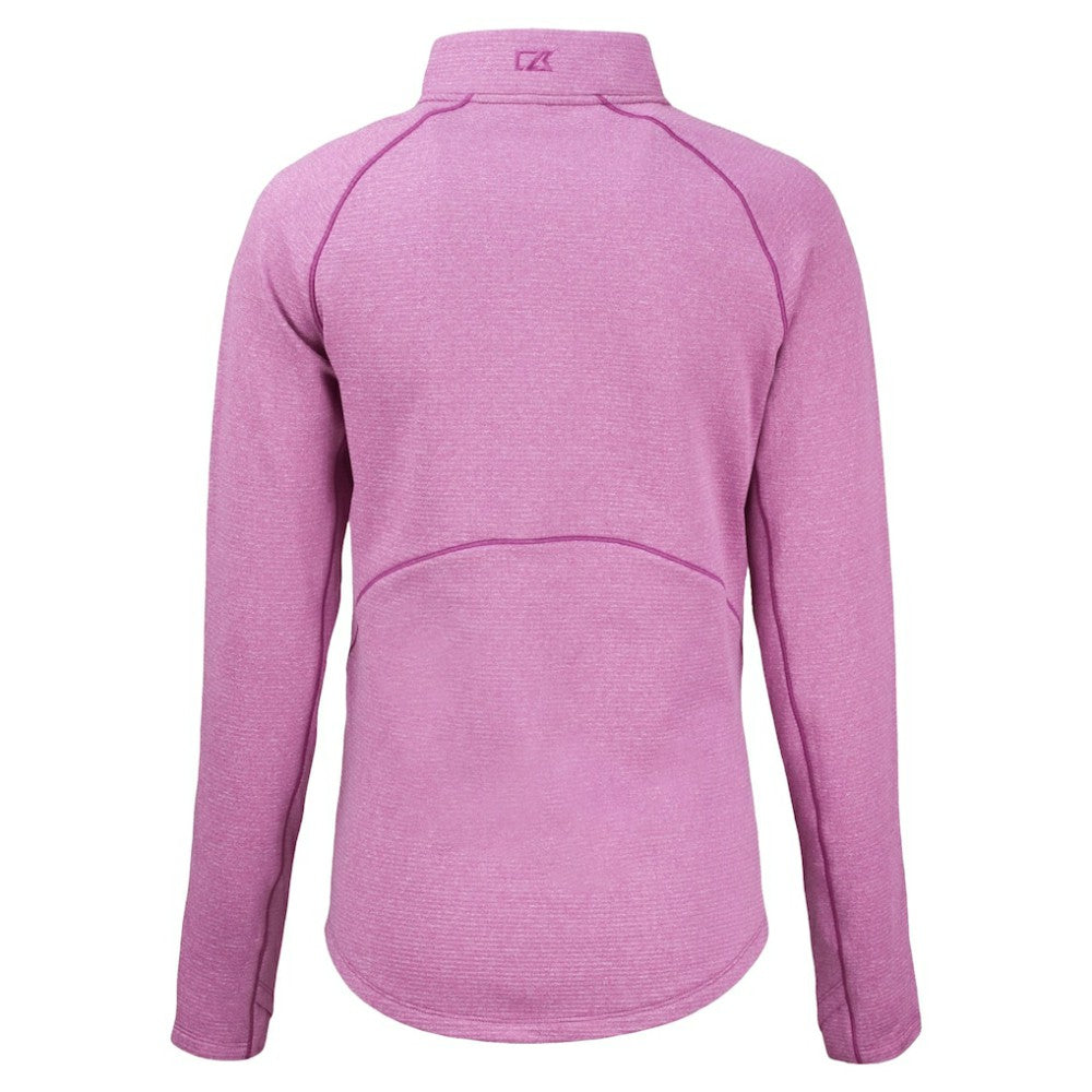 Washington Nationals Cutter & Buck Women's Peshastin Eco Fleece Recycled Half-Zip Jacket - Heather Light Pink Jackets