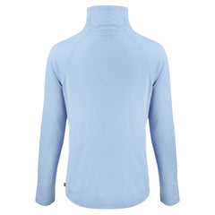 Philadelphia Phillies Cutter & Buck Women's Coastline Epic Comfort Eco Recycled Funnel Neck Pullover Top - Powder Blue Pullover