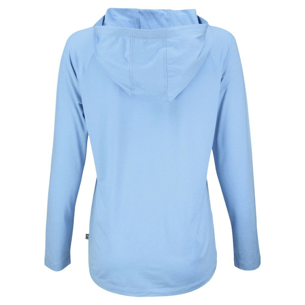 Philadelphia Phillies Cutter & Buck Women's Coastline Epic Comfort Eco Recycled Long Sleeve Hoodie T-Shirt - Powder Blue Hoodies
