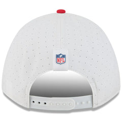 Kansas City Chiefs New Era Youth 2025 NFL Training Camp A-Frame 9FORTY Adjustable Hat White/Red