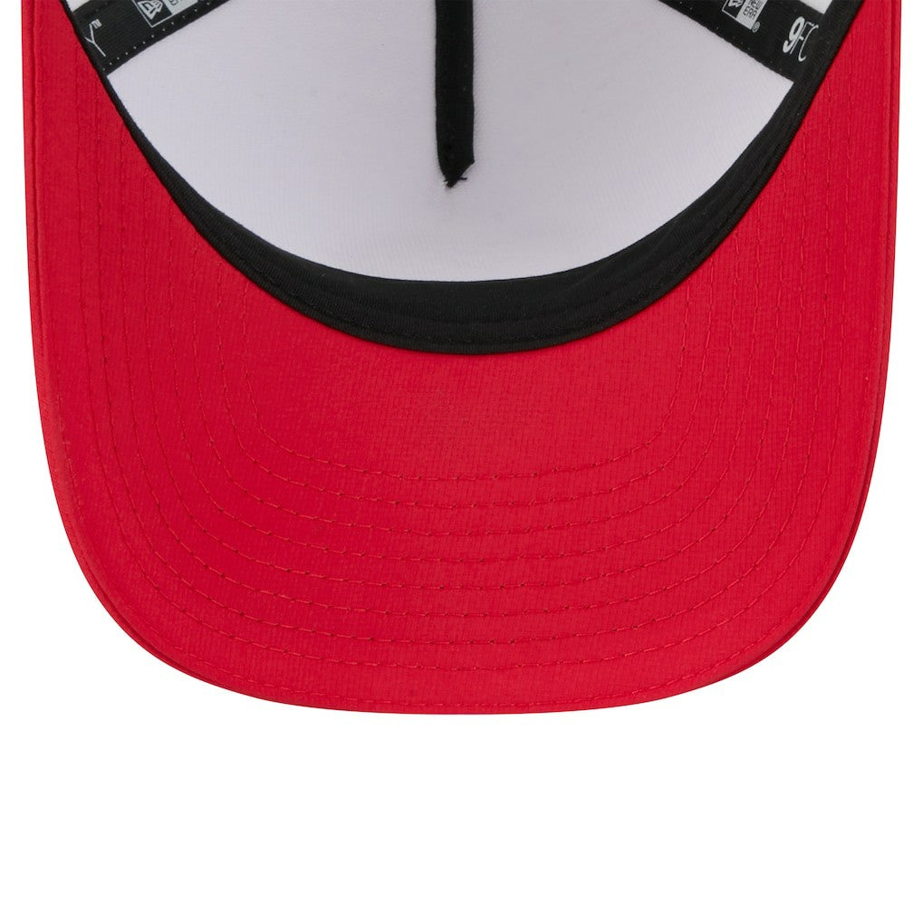 Kansas City Chiefs New Era Youth 2025 NFL Training Camp A-Frame 9FORTY Adjustable Hat White/Red