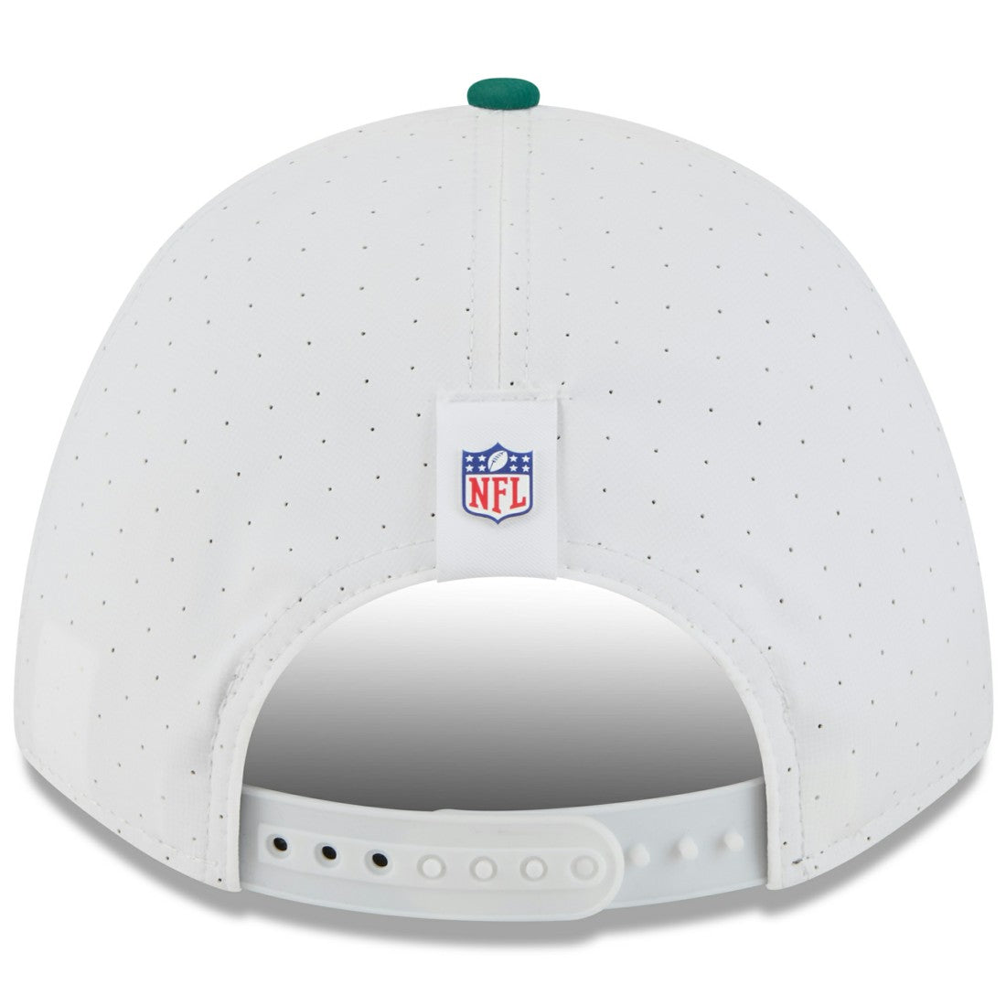 New York Jets New Era Youth 2025 NFL Training Camp A-Frame 9FORTY Adjustable Hat White/Green