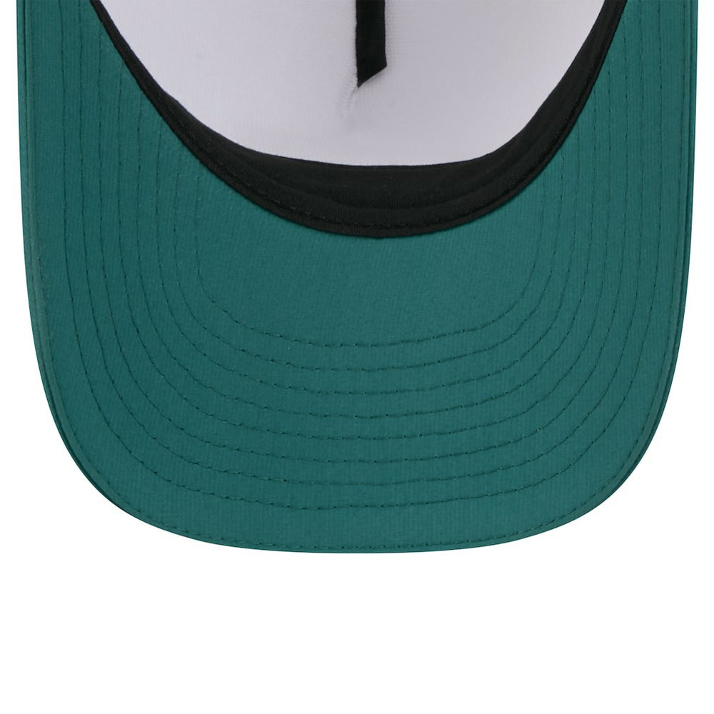 Philadelphia Eagles New Era Youth 2025 NFL Training Camp A-Frame 9FORTY Adjustable Hat White/Midnight Green