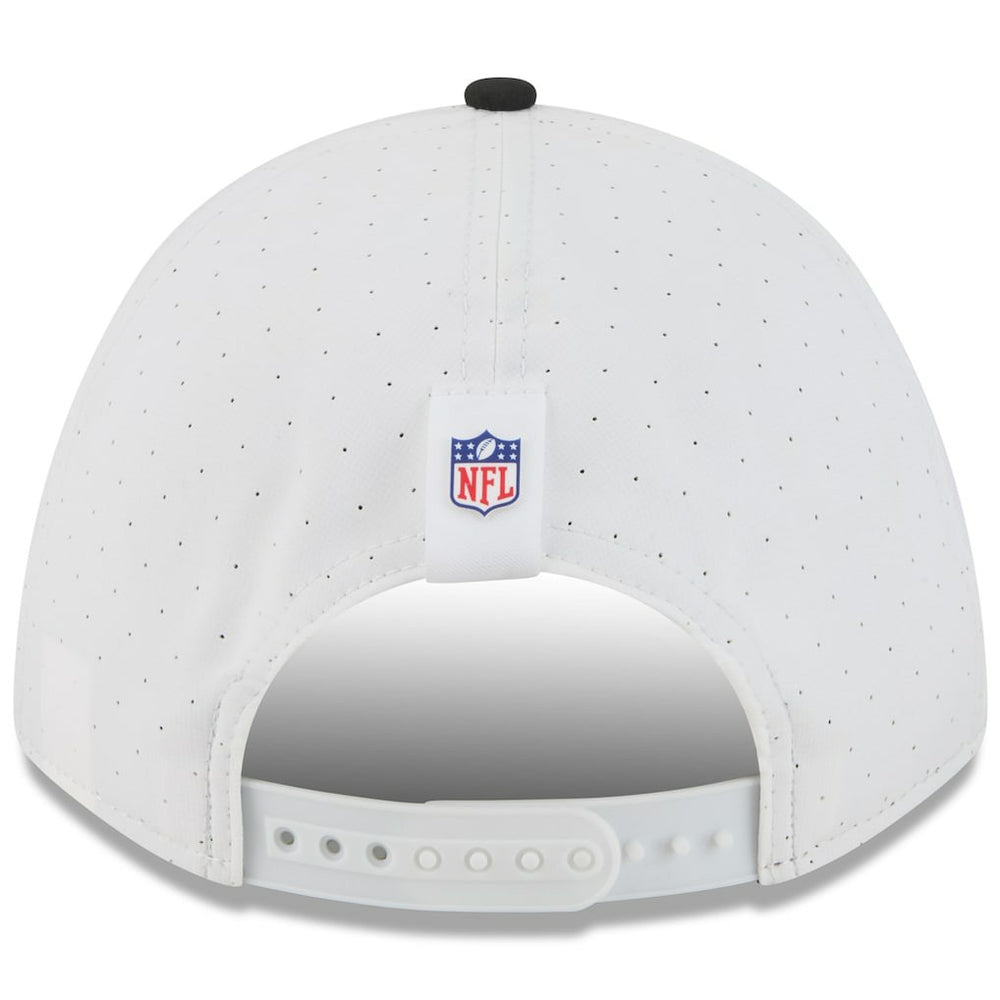 Pittsburgh Steelers New Era Youth 2025 NFL Training Camp A-Frame 9FORTY Adjustable Hat White/Black