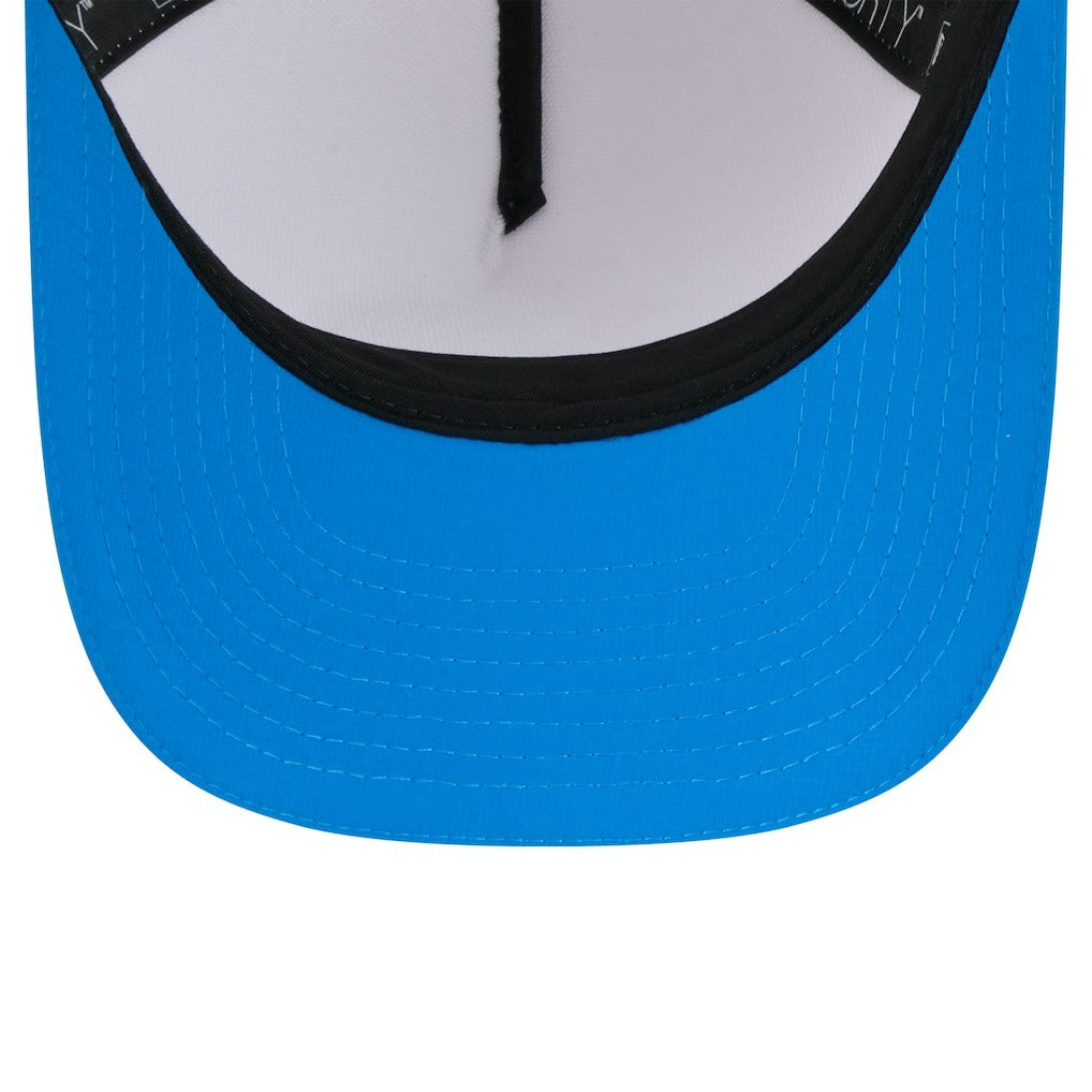 Detroit Lions New Era Youth 2025 NFL Training Camp A-Frame 9FORTY Adjustable Hat White/Blue