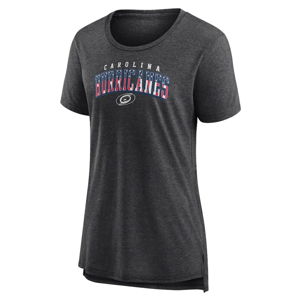NHL Carolina Hurricanes Women's Proud Tri-Blend T-Shirt - Gray