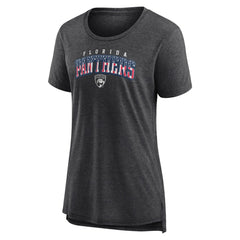 NHL Florida Panthers Women's Proud Tri-Blend T-Shirt - Gray