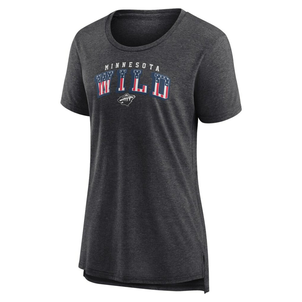 NHL Minnesota Wild Women's Proud Tri-Blend T-Shirt - Gray