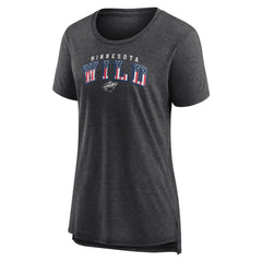 NHL Minnesota Wild Women's Proud Tri-Blend T-Shirt - Gray