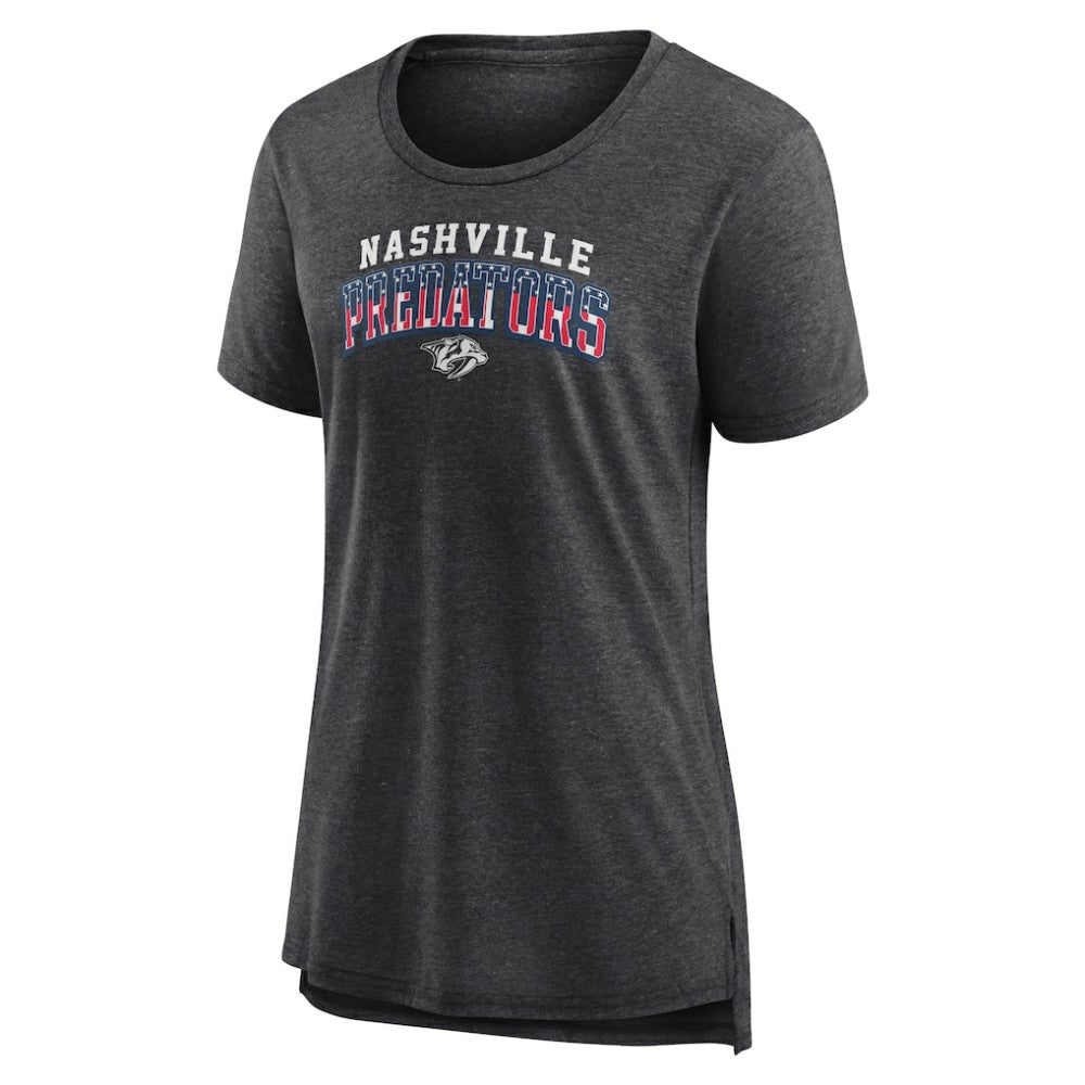 NHL Nashville Predators Women's Proud Tri-Blend T-Shirt - Gray