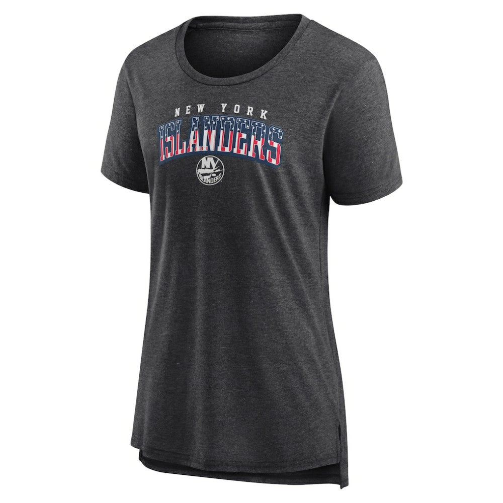 NHL New York Islanders Women's Proud Tri-Blend T-Shirt - Gray