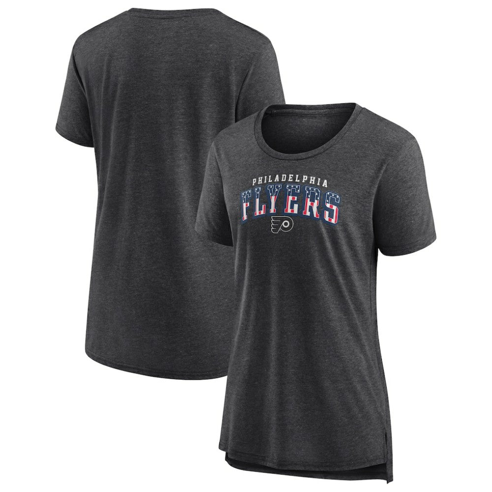 NHL Philadelphia Flyers Women's Proud Tri-Blend T-Shirt - Gray