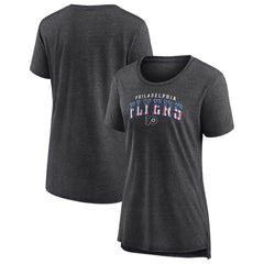 NHL Philadelphia Flyers Women's Proud Tri-Blend T-Shirt - Gray